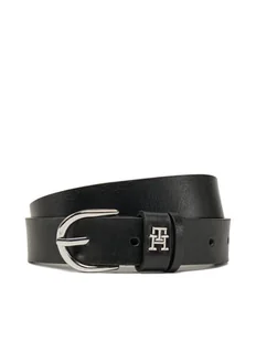 Tommy Hilfiger Pasek Damski Essential Effortless 2.5 Sv AW0AW17279 Czarny - Paski - miniaturka - grafika 1