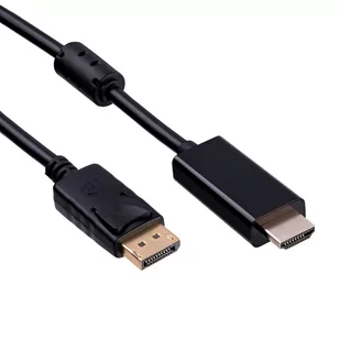 Akyga Kabel AK-AV-05 (DisplayPort M - HDMI M; 1,8m; kolor czarny) 2_366639 - Kable - miniaturka - grafika 3