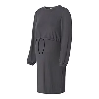 Sukienki ciążowe - ESPRIT Maternity Sukienka damska z długim rękawem, Charcoal Grey - 019, 36 - grafika 1
