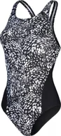 Stroje kąpielowe - Speedo Damski strój kąpielowy Speedo ALOV DIGI RB 1PC AF black/usa charcoal/shark grey/white rozmiar 36 - miniaturka - grafika 1