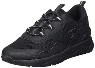 KangaROOS Dziecięce trampki dziecięce unisex, Jet Black Mono, 30 EU - Buty dla dziewczynek - miniaturka - grafika 1