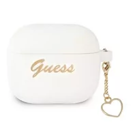 Akcesoria do słuchawek - Guess GUA3LSCHSH AirPods 3 cover biały/white Silicone Charm Collection - miniaturka - grafika 1