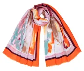 Apaszki i szaliki damskie - Szalik Damski Wiosenny Kolorowy Cienki Miękki Casualowy Elegancki Pareo - miniaturka - grafika 1