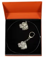 Breloki - Jamnik Brelok i Naszyjnik w pudełku - miniaturka - grafika 1