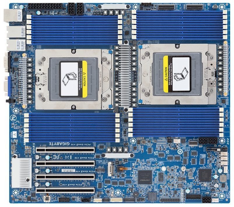 Gigabyte Mainboard MZ73-LM2 Rev. 3.x AMD EPYC E-ATX Dual Sockel SP5 retail