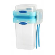 Pojemniki kuchenne - Vialli Design Lunchbox ze sztućcami 230+650 ml z serii Foodie 26506 - miniaturka - grafika 1