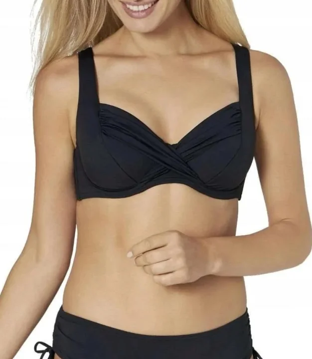 Triumph Biustonosz kąpielowy strój góra bikini kostium czarny 46C