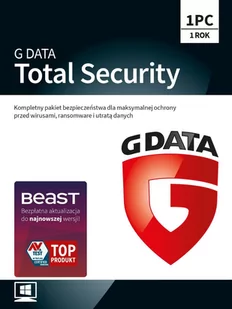 G DATA Total Security - 1 urządzenie, 1 rok - Gry PC Cyfrowe - miniaturka - grafika 1