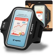 Etui i futerały do telefonów - Etui na telefon do biegania Supero, czarne - miniaturka - grafika 1