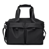 Torebki damskie - Rains Otaru Torba na ramię 42 cm czarny - miniaturka - grafika 1