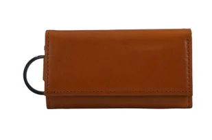 Etui skórzane na klucze / portfel - Brązowe jasne - Etui na klucze - miniaturka - grafika 1