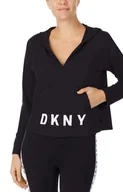 Kurtki i kamizelki sportowe damskie - DKNY Bluza damska YI2022471 regular fit, Kolor czarny, Rozmiar XS, DKNY - Primodo.com - miniaturka - grafika 1