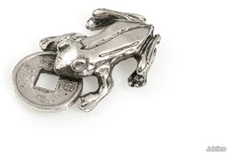 ŻABKA FIGURKA FENG SHUI symbole chińskie orient zwierzęta feng shui (aj930) - Figurki dekoracyjne - miniaturka - grafika 1