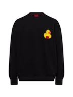 Bluzy męskie - HUGO Bluza Heren - Ditrus Mężczyźni Bawełna czarny wzorzysty, S - miniaturka - grafika 1