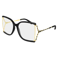 Okulary korekcyjne, oprawki, szkła - Okulary przeciwsłoneczne Gucci GG0592O 001 - miniaturka - grafika 1