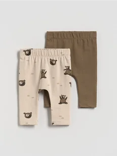 Reserved - Bawełniane spodnie 2 pack - brązowy - Spodenki dla niemowląt - miniaturka - grafika 1