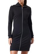 Sukienki - Calvin Klein Damska sukienka Milano z zamkiem błyskawicznym, kolor czarny, XS, Ck czarny, XS - miniaturka - grafika 1