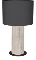 Lampy stojące - Britop Lampa stołowa Pino Simple, klosz antracyt, szara - miniaturka - grafika 1