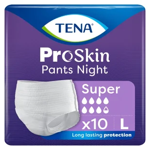 SCA Tena ESSITY Pants ProSkin Super Night L (100 - 135 cm), 10 sztuk Wysyłka kurierem tylko 10,99 zł - Pieluchy dla dorosłych - miniaturka - grafika 3