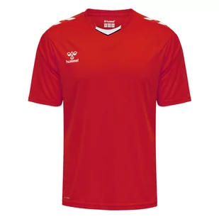Koszulka piłkarska z krótkim rękawem męska Hummel Core XK Poly Jersey S/S - Koszulki sportowe męskie - miniaturka - grafika 1