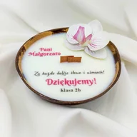 Świece - Personalizowany prezent dla Nauczyciela / świeca w kokosie - miniaturka - grafika 1