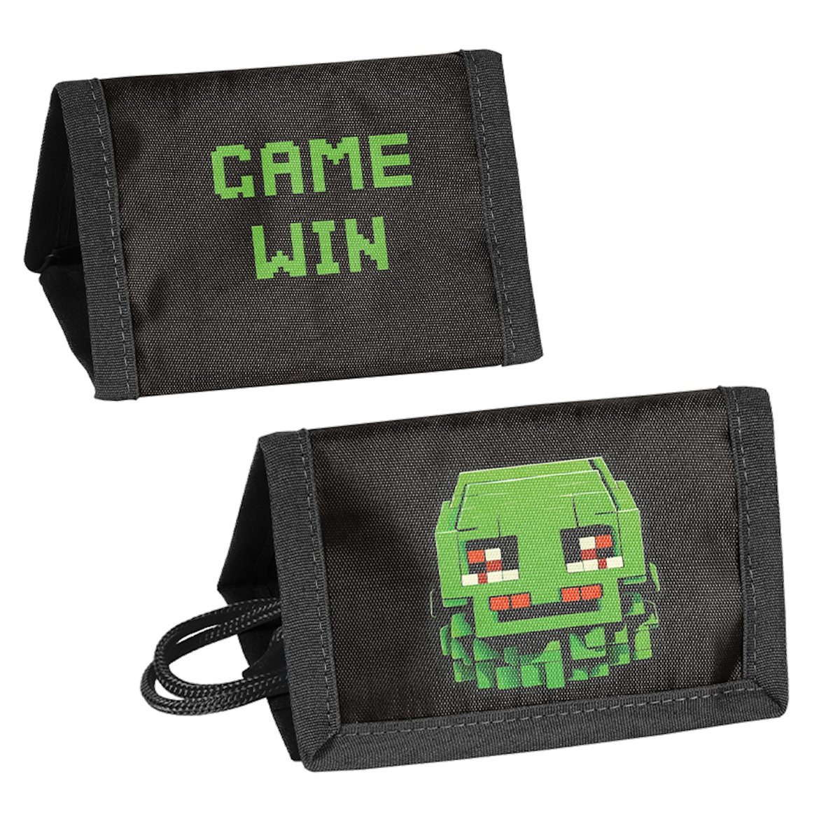 Portfel rozkładany ze sznurkiem Piksel Pixel Gamer