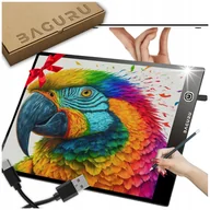Tablice dla dzieci - TABLET GRAFICZNY TABLICA DESKA KREŚLARSKA DLA DZIECI RYSOWANIA LED PREZENT - miniaturka - grafika 1