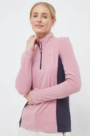 Bielizna sportowa damska - 4F bluza funkcyjna damska kolor różowy - miniaturka - grafika 1