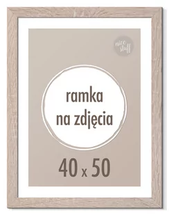Ramka 40X50 Cm Na Zdjęcia Foto Rama 50X40 Dąb Sonoma Brązowa - Ramki na zdjęcia - miniaturka - grafika 1