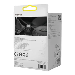 Baseus Enjoy transmiter FM ładowarka samochodowa LED 2x USB / 3,5mm jack bezprzewodowy odtwarzacz MP3 Bluetooth 5.0 3.4A czarny (CCLH-01) - Ładowarki samochodowe - miniaturka - grafika 12