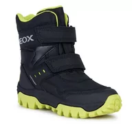 Buty dla chłopców - Śniegowce Geox J Himalaya Boy B Abx J36FRC 0FUCE C0802 D Black/Lime - miniaturka - grafika 1