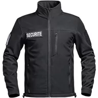 Odzież taktyczna i umundurowanie - A10 Sprzęt Kurtka SOFTSHELL SECU-ONE FLAP BEZPIECZEŃSTWO CZARNY - miniaturka - grafika 1
