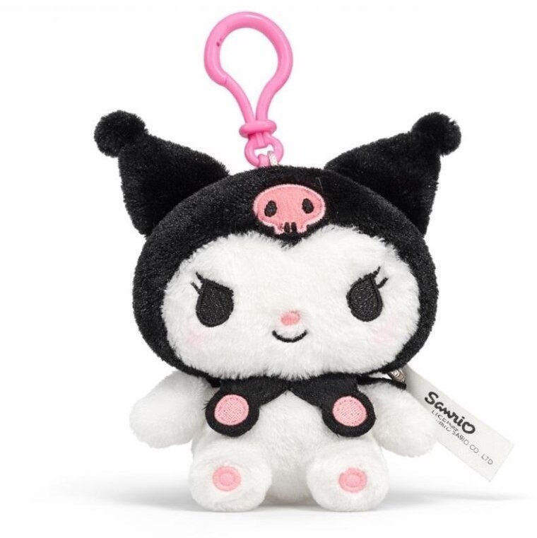 Hello Kitty Fluffy Kechain Kuromi Czarna 13cm