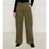 Spodnie damskie - Guess Jeans Spodnie cargo | Relaxed fit - miniaturka - grafika 1