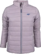 Kurtki narciarskie - 4f Kurtka puchowa dla dziewczynki 4F fioletowa 4FJSS23TDJAF073 52S 146cm - miniaturka - grafika 1