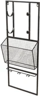 Stojaki na wino - Clayre & Eef Wieszak Na Butelki i Kieliszki w Stylu Industrialnym 5Y0660 - miniaturka - grafika 1