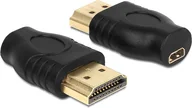 Złącza, przejściówki, adaptery - Delock HDMI - HDMI Micro czarny 65507 - miniaturka - grafika 1