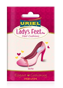 Uriel Lady's Feet Silikonowe Podkładki pod pięty 1 Para - Akcesoria do rehabilitacji - miniaturka - grafika 1