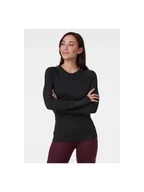 Pozostała odzież narciarska - Koszulka Termoaktywna Helly Hansen W Lifa Mernio Midweight Crew czarna - XS - miniaturka - grafika 1