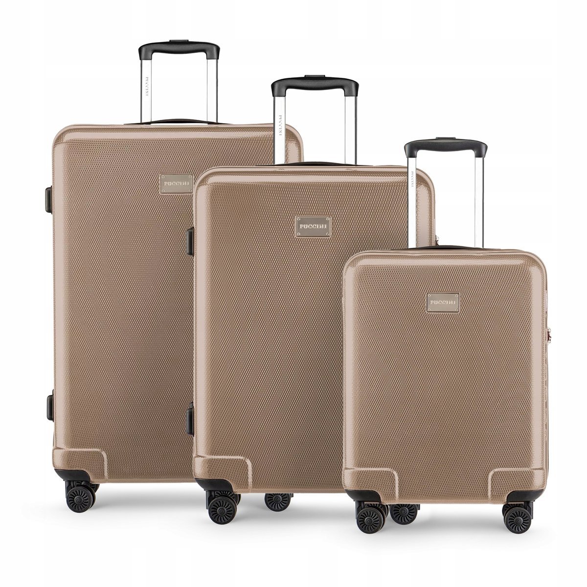 PUCCINI Zestaw WALIZEK Podróżnych PC Komplet Polikarbon 3w1 PC029 6