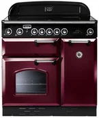 Kuchenki elektryczne - Kuchnia z płytą ceramiczną FALCON Classic 90 Żurawinowy chrom - miniaturka - grafika 1