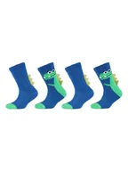 Skarpetki damskie - camano Skarpety (4 pary) w kolorze niebiesko-zielonym - miniaturka - grafika 1