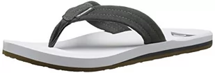 Quiksilver Carver Nubuck M japonki męskie, Szary biały szary - 39 EU - Klapki i japonki męskie - miniaturka - grafika 1