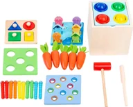 Zabawki interaktywne dla dzieci - Kostka Edukacyjna 5w1 „Zabawa z sensem” - miniaturka - grafika 1