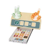 Zabawki interaktywne dla dzieci - Drewniana zabawka edukacyjna Nauka liczenia na palcach - miniaturka - grafika 1