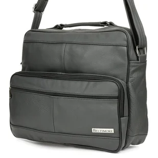 Szara duża męska skórzana torba listonoszka Beltimore F70 szary, srebrny - Torby męskie Szara duża męska skórzana torba listonoszka Beltimore F70 szary, srebrny - Torby męskie - miniaturka - grafika 1