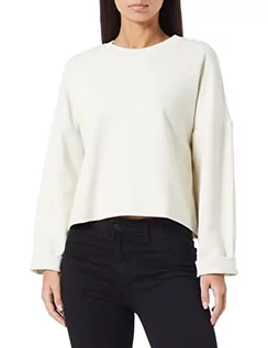 Bluzy damskie - Sisley Bluza damska L/S 3IPRL102E, biała, 0L8, L - grafika 1