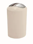 Kosze na śmieci - Kleine Wolke Glossy Kosz łazienkowy beżowy 5 litrów - miniaturka - grafika 1