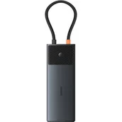 Adaptery i przejściówki - 10w1 HUB Adapter USB-C do USB-C PD / 3x USB-A / 2x HDMI / RJ-45 / SD / TF czarny - miniaturka - grafika 1