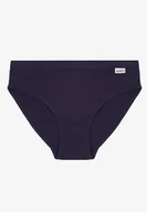 Majtki damskie - Granatowe Gładkie Majtki Figi z Bawełny Laniriela - miniaturka - grafika 1